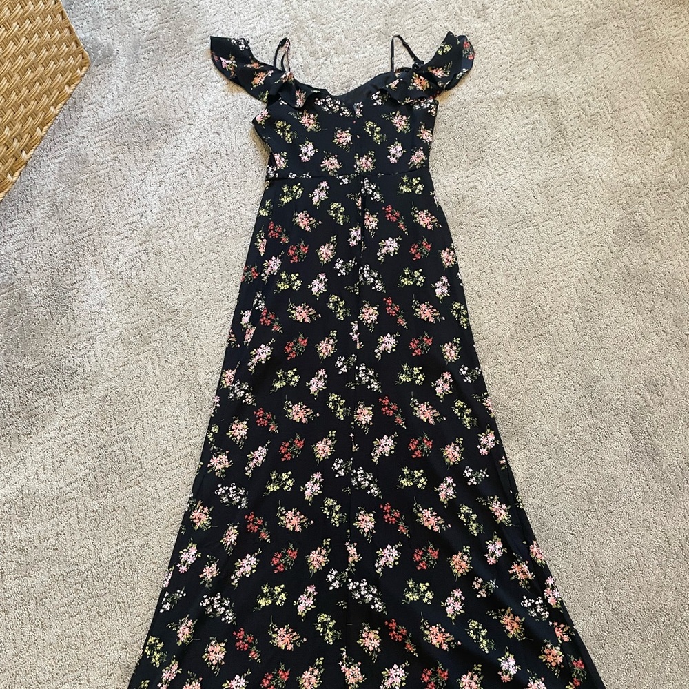 Black floral dress